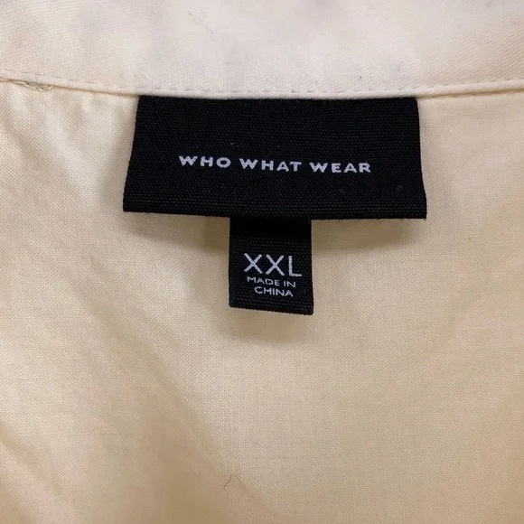 WHO WHAT WEAR Collared Tent Dress, XXL - Picture 4 of 5